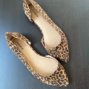 Torrid leopard print flats size 11W
